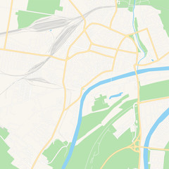 Fototapeta premium Szolnok, Hungary printable map