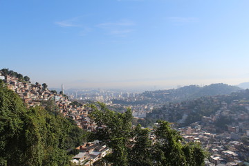Fototapeta na wymiar Favelas in Rio De Janeiro 