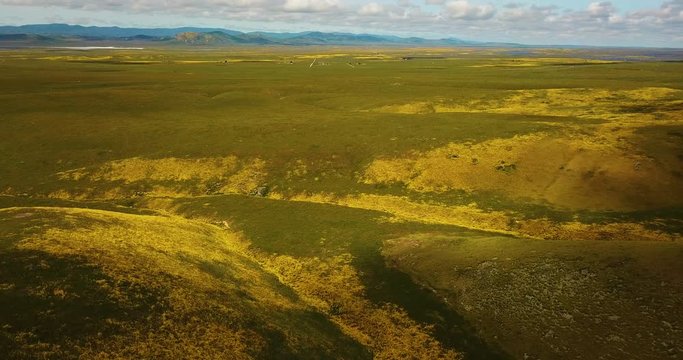 Carrizo Plain and Temblor Range California Aerial