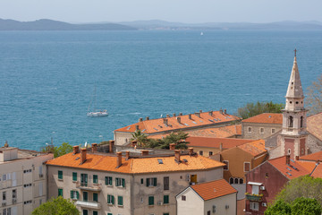 Fototapeta premium Historic center of Zadar at the Mediterranean Sea, Dalmatia, Croatia, Europe.