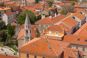 Fototapeta na wymiar Historic center of Zadar at the Mediterranean Sea, Dalmatia, Croatia, Europe.