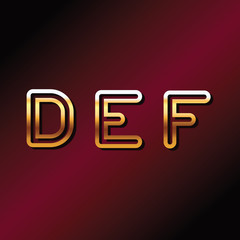 DEF alphabet fonts