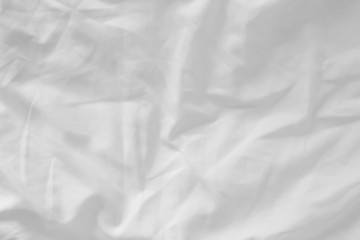 Fototapeta premium Close up of bedding White sheets with copy space.