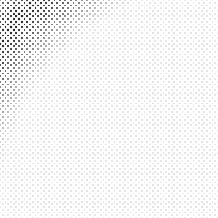 Monochrome halftone diagonal square pattern background template - abstract vector graphic