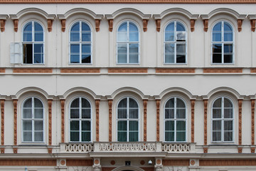 building on minoritenplatz in vienna (austria)