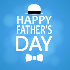 Happy fathers day card design with Big Tie