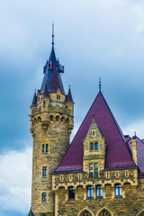 Obraz premium Tower of the Moszna Castle, Poland