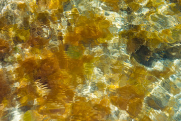Surface of the sea with a reflection. Abstraction.