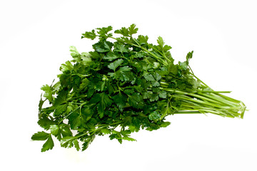 parsley isolated on white background