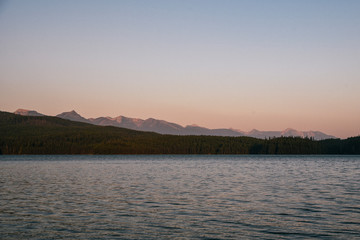 Hungry Horse Reservoir in Flathead National Forest in Montana