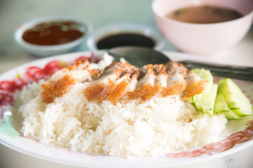 fried pork  with rice