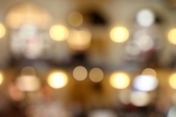 Bokeh in the mall as an abstract background