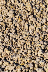 Construction gravel as abstract background