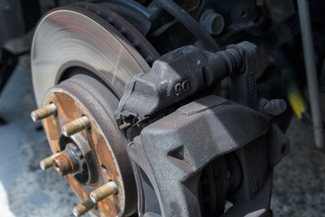 Fototapeta premium 自動車のブレーキ Car brake