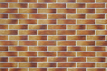 Brick yellow wall. Urban background. Background texture brickwork.