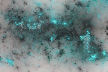 Light glossy fractal nebula, digital artwork for creative graphic design