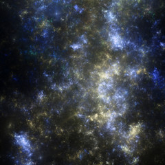 Abstract fractal galaxy, digital artwork for creative graphic design
