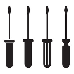 Screwdriver icon set