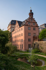 Fototapeta na wymiar Blick auf das Residenzschloss in Darmstadt, Hessen, Deutschland 