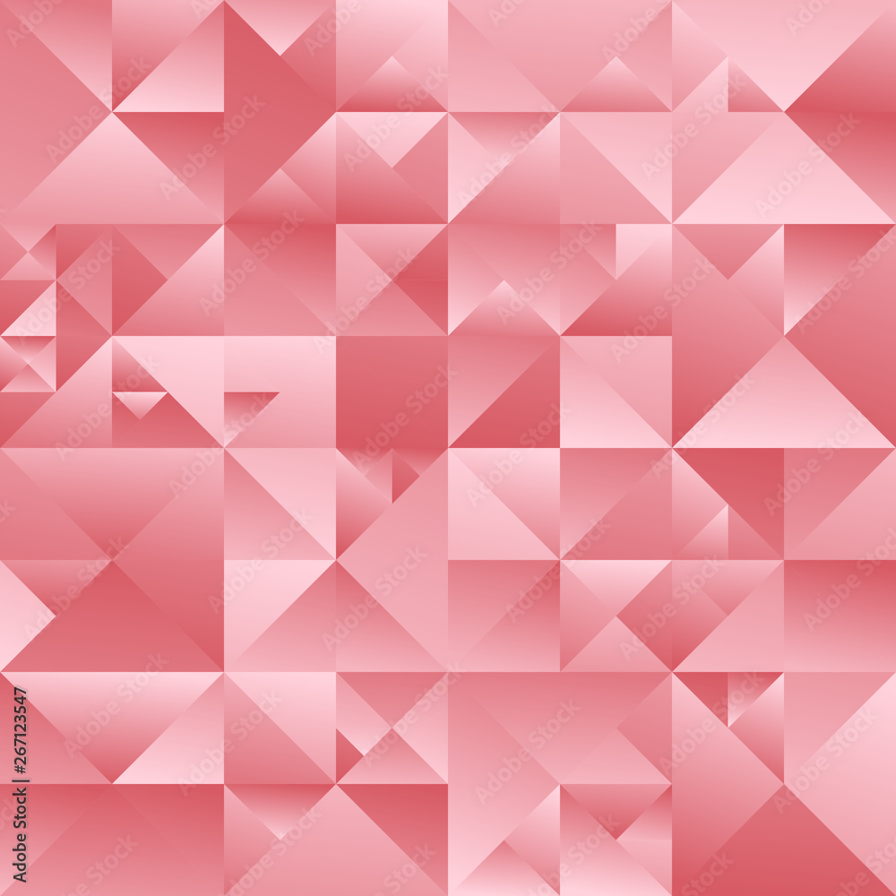 Poster minimal dynamic color gradient triangle mosaic background - polygonal abstract geometrical vector gr