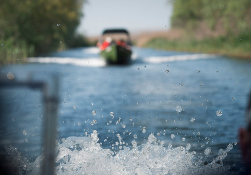 Boat on the Danube Canal