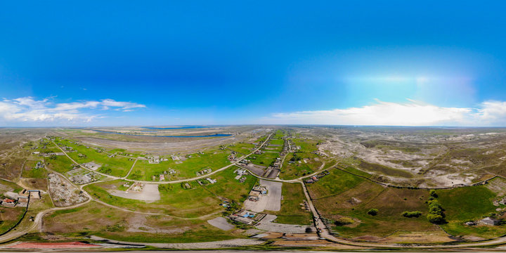 Caraorman Forest From Danube Delta Romania 360 Panorama from air