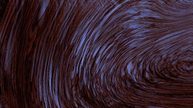 An acrylic pouring artwork which is animated to flow