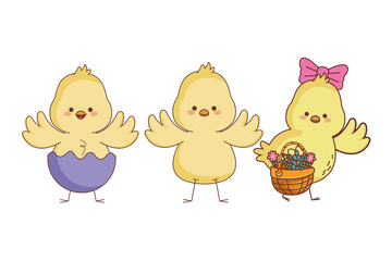 Happy farm animals cartoon