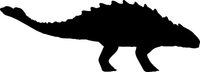 Ankylosaurus 8 isolated vector silhouette © Loveleen