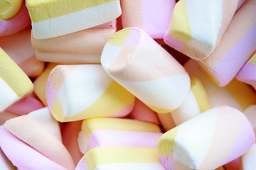 background of colorful marshmallows