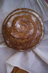 Fototapeta premium Homemade Sourdough Breads with Authentic Patterns