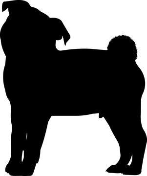 Download 3 245 Best Pug Silhouette Images Stock Photos Vectors Adobe Stock