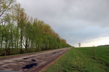 road in countryside
