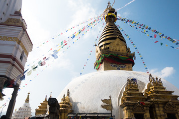 Monkey Temple of Swayambhunath in Kathmandu, Nepal