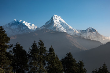 Poon hill viewpoint to Annapurna mountain ranges