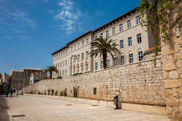 Fototapeta na wymiar The historical Lazzarettos of Dubrovnik built on 1642