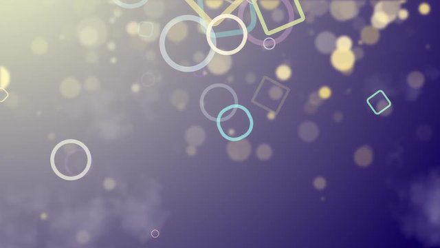 Abstract CGI motion graphics and animated background with purple shapes