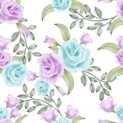 BEAUTIFUL WATERCOLOR FLORAL ROSE PATTERN FLOWER