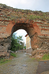 Fototapeta na wymiar Roman gate Hisarya, Bulgaria