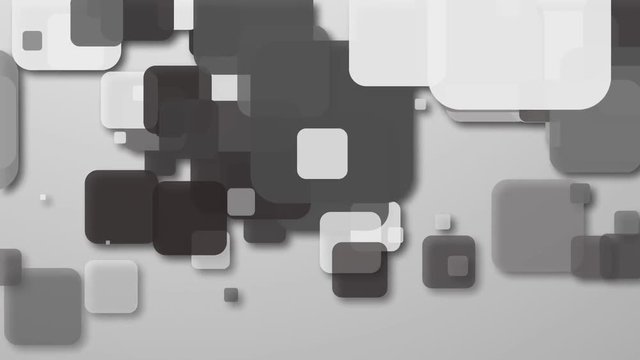Abstract Square Geometric Surface Loop 1A: light bright clean minimal squares grid pattern, random waving motion background canvas in pure wall architectural pearl white.
