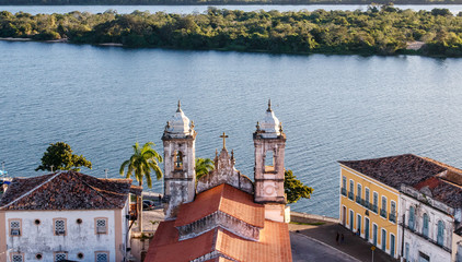 Church from Sao Francisco reaver Penedo Alagoas Brazil