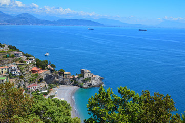 Fototapeta na wymiar An image of the Amalfi coast in southern Italy