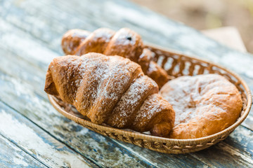 Croissants and bread