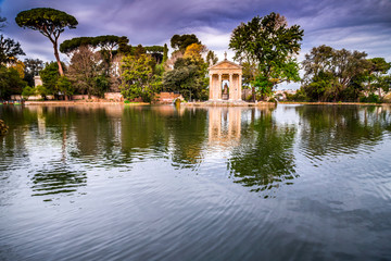 Fototapeta na wymiar Villa Borghese Gardens in Rome