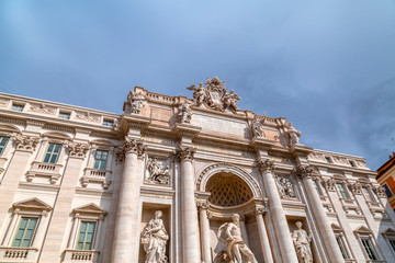 Fototapeta premium Trevi Fountain or Fontana di Trevi at Piazza Trevi, Rome