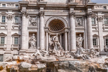 Trevi Fountain or Fontana di Trevi at Piazza Trevi, Rome