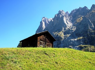 Obraz premium Hütte in den Bergen