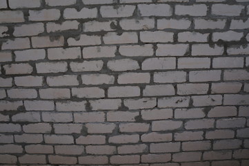 wall of a rural brick old house