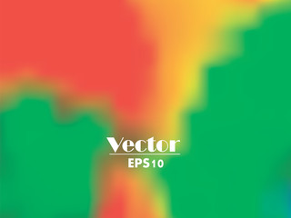 vector watercolor blurred green-orange yellow gradient abstract background