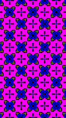 Ornate geometric pattern and abstract multicolored background